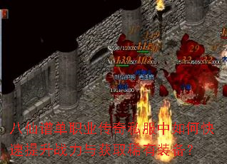 八仙谱单职业传奇私服中如何快速提升战力与获取稀有装备? 八仙谱单职业传奇私服中如何快速提升战力与获取稀有装备?