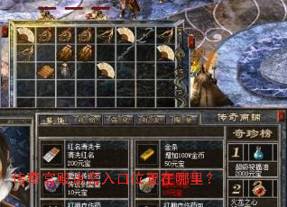 传奇宫殿迷宫入口位置在哪里? 传奇宫殿迷宫入口位置在哪里?